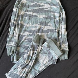 Little Sleepies Camouflage Long Sleeve Top and Pants Set